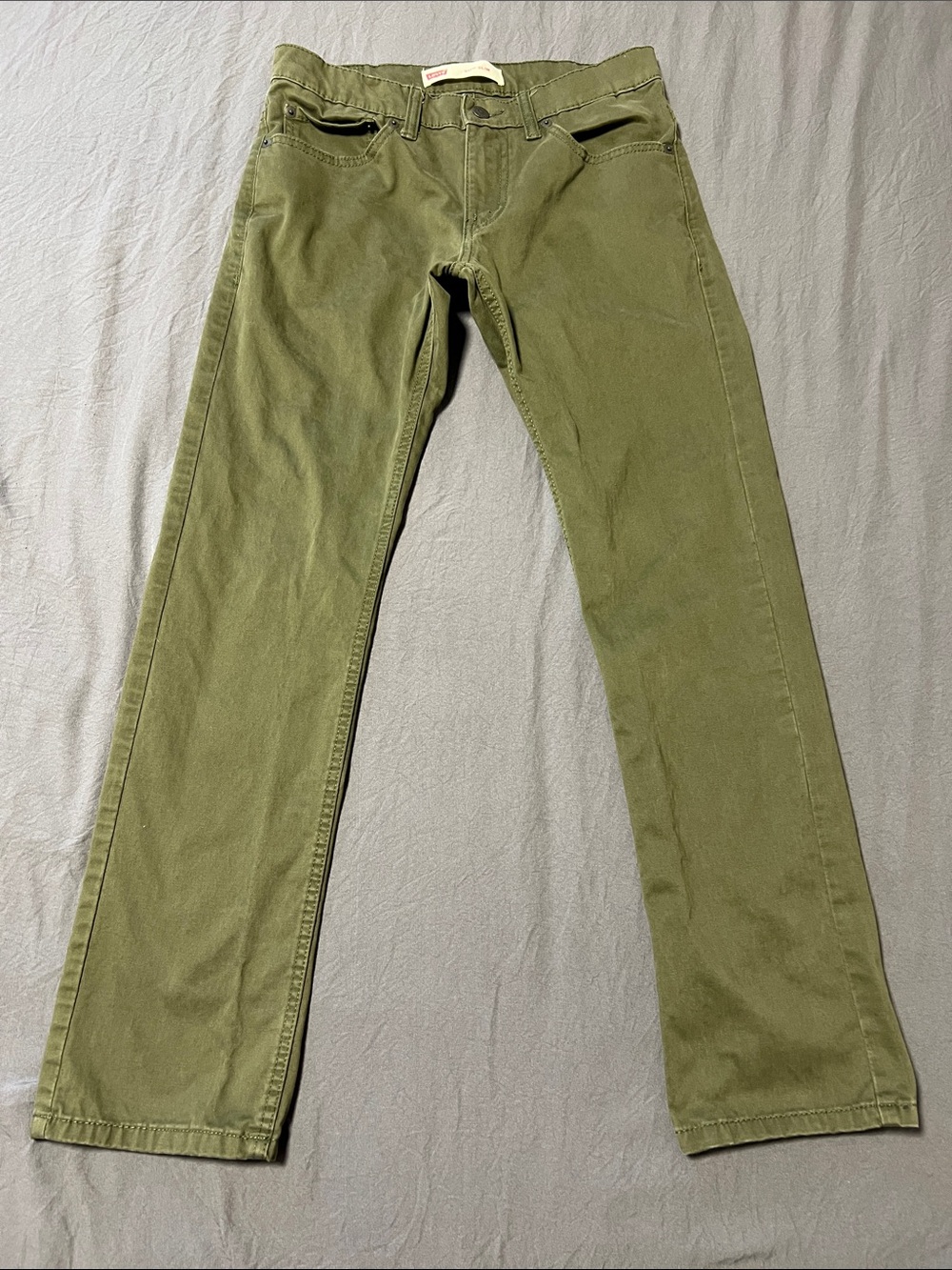 Levi's Olive Green Straight Kids Pants